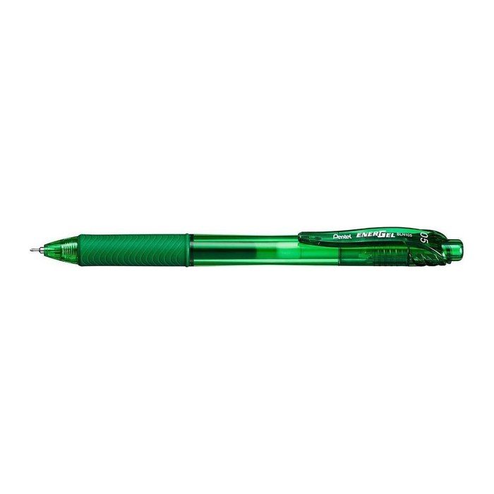 Pentel EnerGelX BLN105 Gelschreiber grün/transparent 0,25 mm, Schreibfarbe: grün, 1 St.