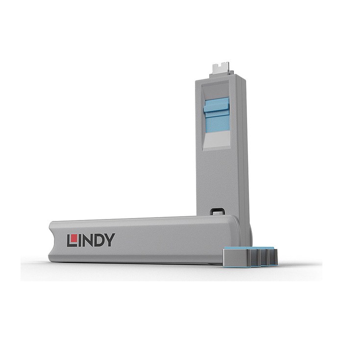 LINDY USB Typ C Port Schloss blau
