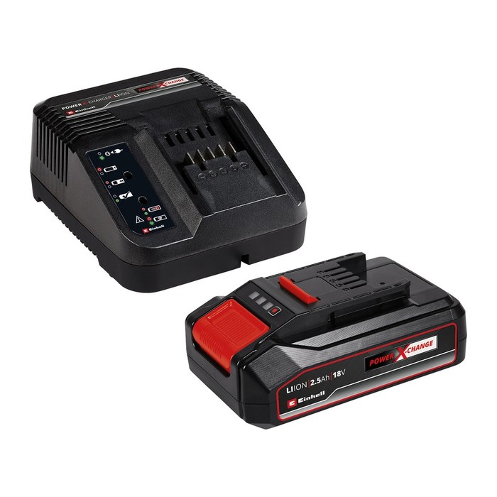 Einhell Werkzeugakku mit Schnellladegerät PXC Starter Kit Lithium-Ionen 18,0 V, 2,5 Ah