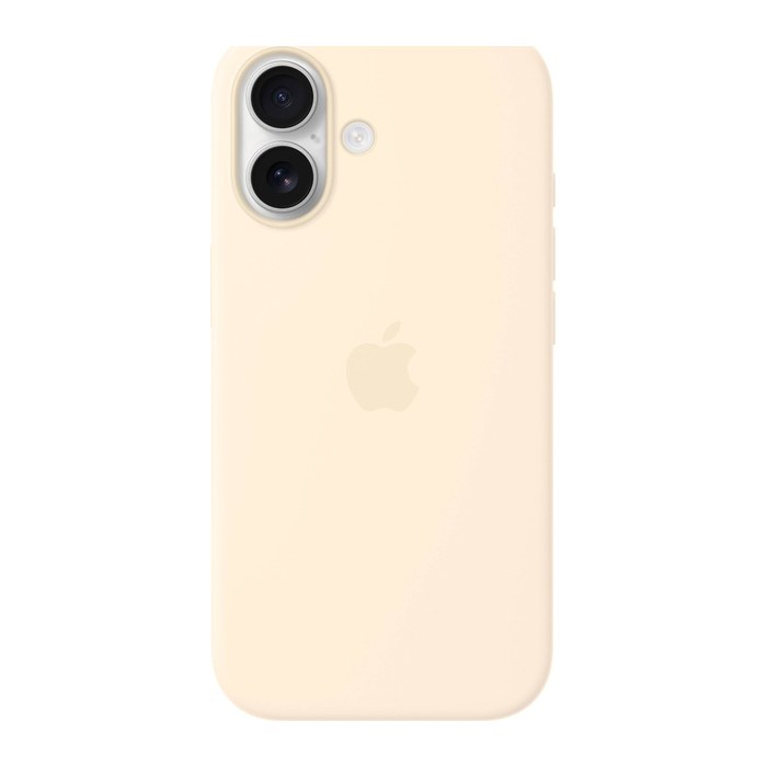 Apple Silikon Case mit MagSafe Handyhülle für Apple iPhone 17 vanille