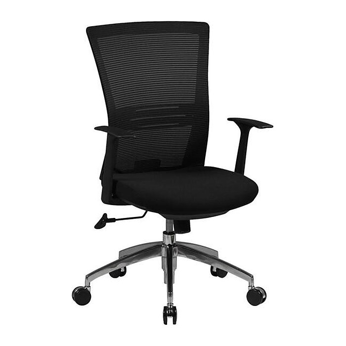 AMSTYLE Bürostuhl, SPM1.285 Stoff schwarz, Gestell schwarz