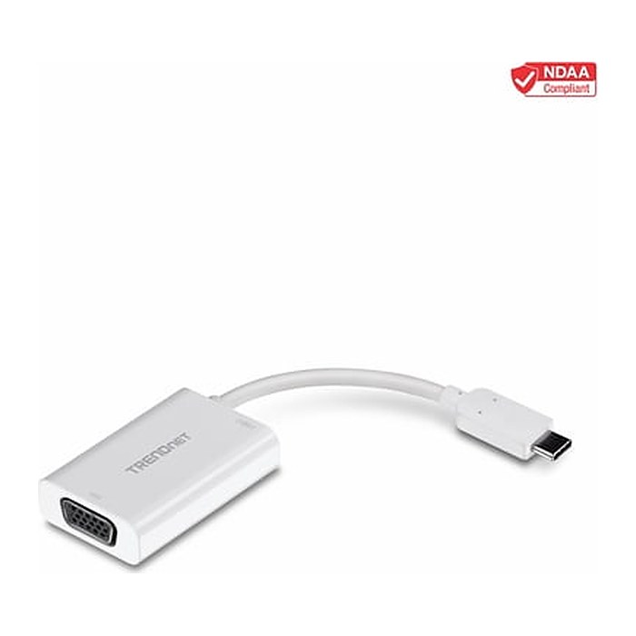 TRENDnet USB-Adapter USB-C PD->VGA HDTV weiss