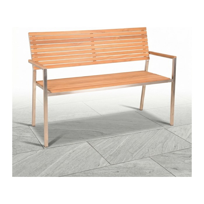 Garden Pleasure Gartenbank DENVER 304770 braun Holz 125,0 cm