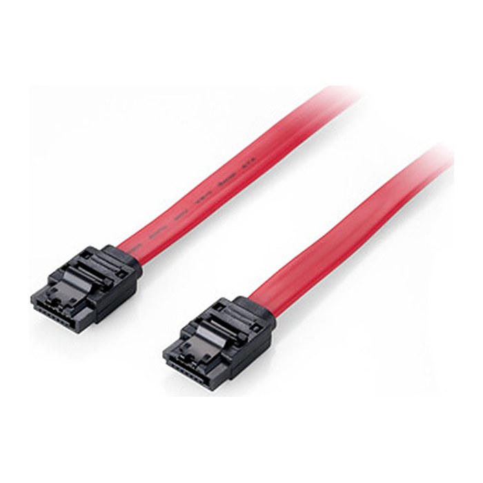 Equip SATA-Kabel 7-Pin->7-Pin 6Gbps 0.50m rot PVC Polybeutel