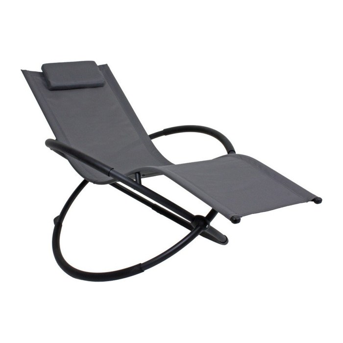 Garden Pleasure Sonnenliege MILOS anthrazit Stahl