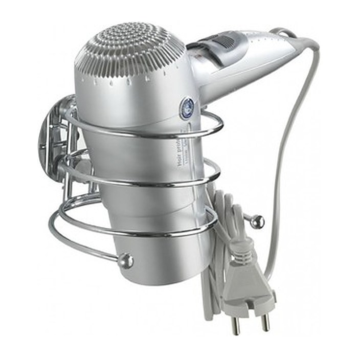 WENKO Haartrocknerhalter silber, 1 St.