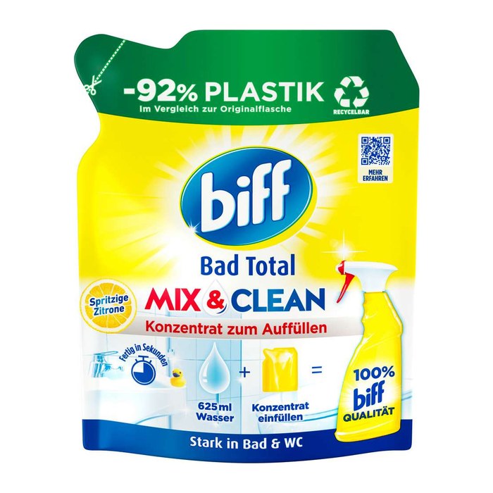 biff Bad Total MIX & CLEAN Konzentrat Badreiniger 125 ml, 1 St.