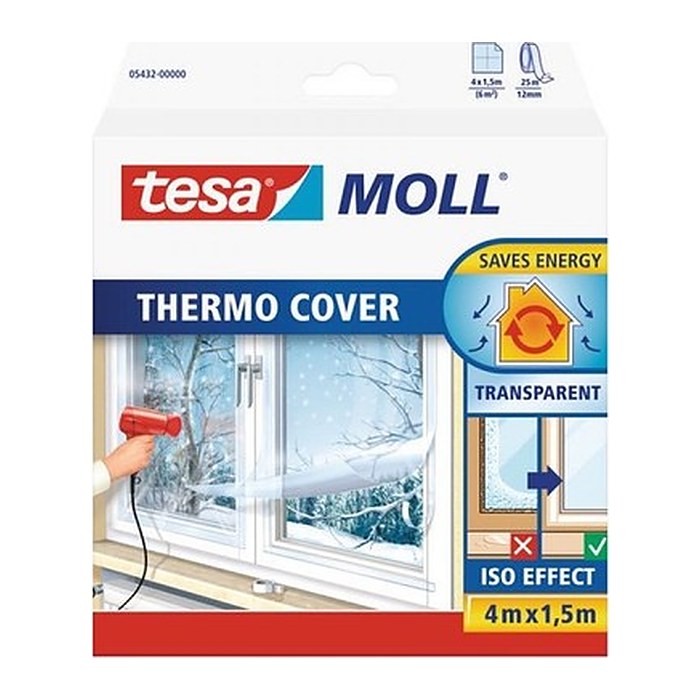 tesa INSULATION Isolierfolie, 400 cm x 150 cm, transparent