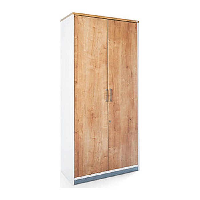 rocada Aktenschrank, 1104AW08 weiß, eiche 4 Fachböden 90,0 x 45,0 x 195,0 cm