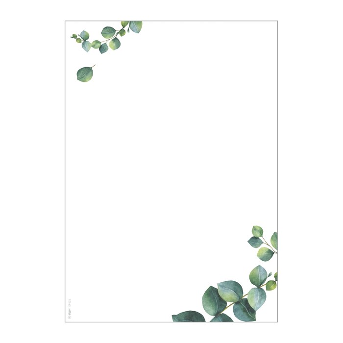 SIGEL Motivpapier weiß/grün DIN A4 90 g/m² 100 Blatt