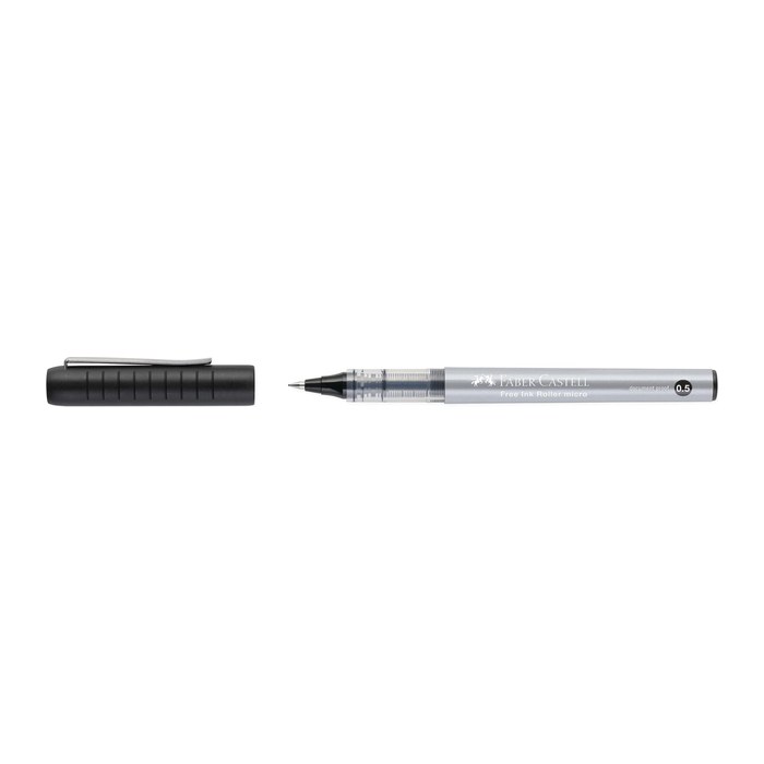 FABER-CASTELL Free Ink Tintenroller grau 0,2 mm, Schreibfarbe: schwarz, 1 St.