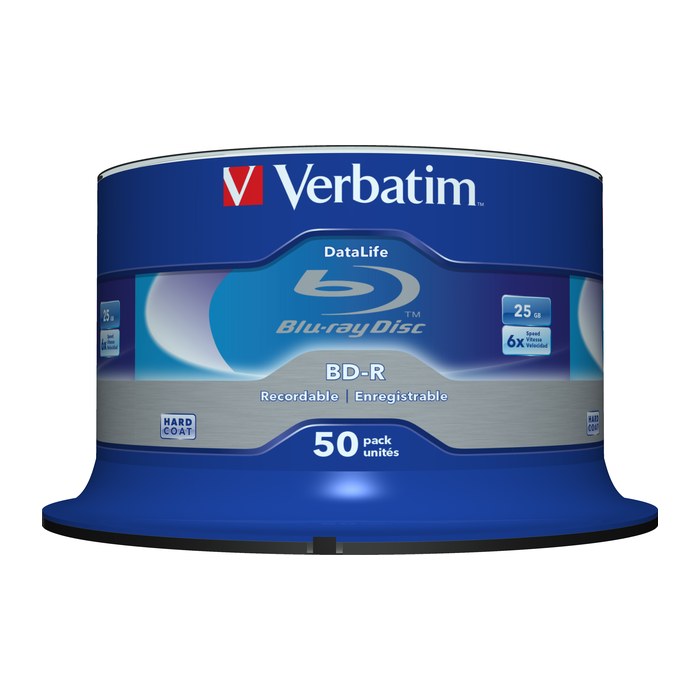 Verbatim Datalife BD-R Blu-ray 25GB 6x 50er Spindel