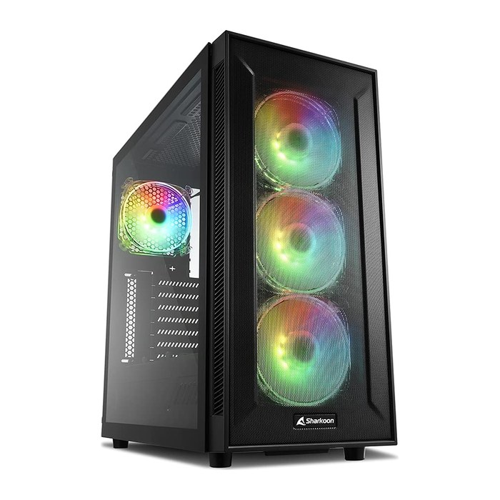 Sharkoon Gehäuse TG6M RGB ATX 1xGlas schwarz