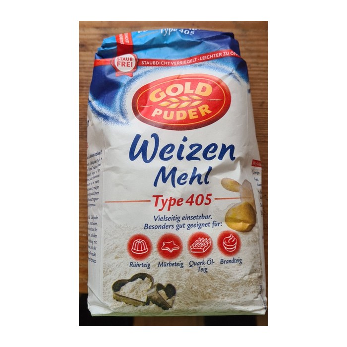 GOLDPUDER Weizenmehl Type 405 1,0 kg, 1 St.