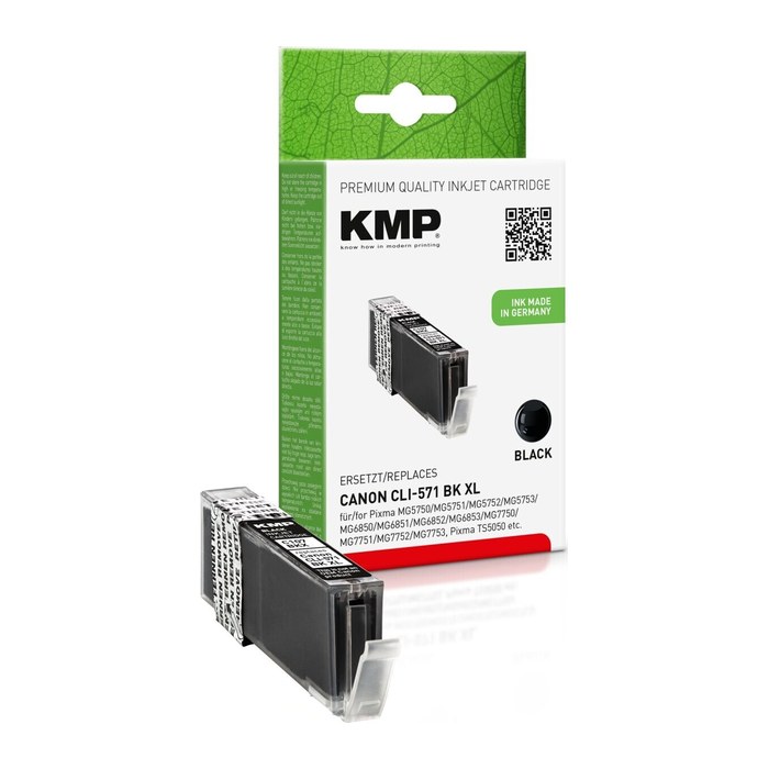KMP Patrone Canon CLI571 BK XL black 425 S. C107BKX kompatibel