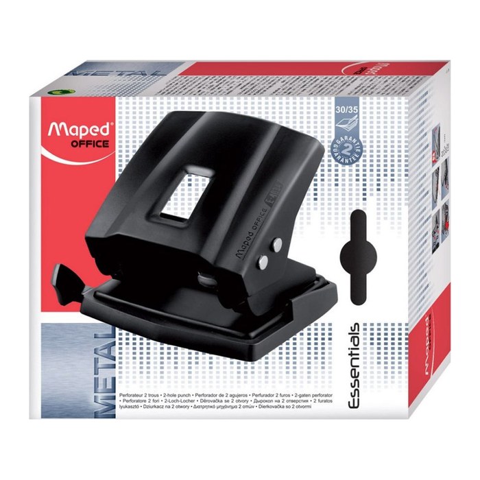 maped Locher Essentials Metal schwarz, 1 St.