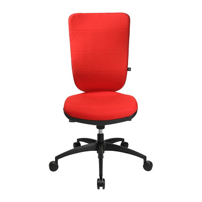 Topstar Bürostuhl Soft Pro 100, NN400 T31 Stoff rot, Gestell schwarz