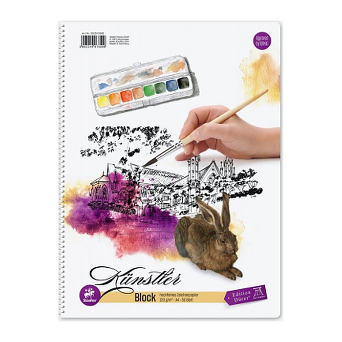 Staufen® Malblock Künstler DIN A4 120 g/qm, 50 Blatt, 1 Block