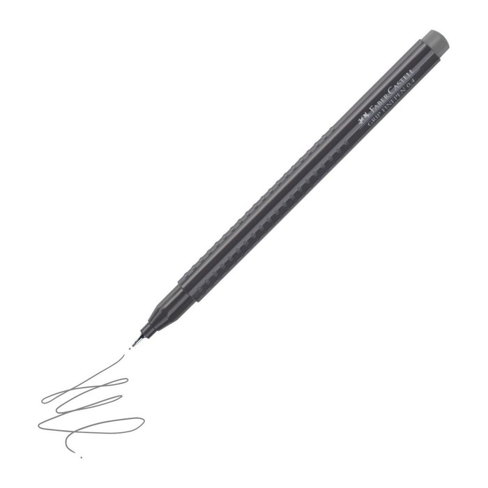FABER-CASTELL Grip Fineliner grau 0,4 mm, 1 St.