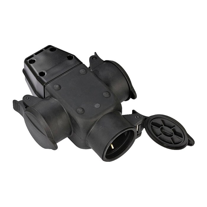 Brennenstuhl Kreuzverteiler Schuko-Gummikupplung 3x IP44