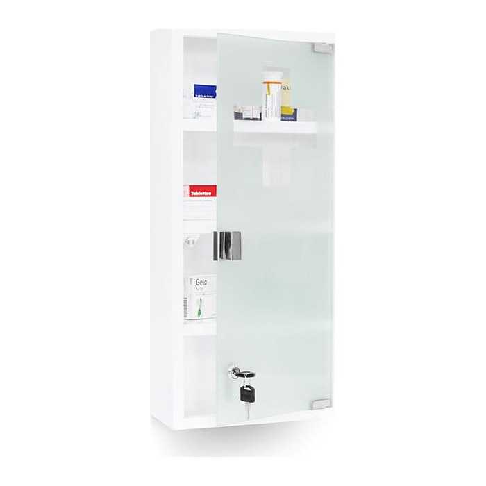 relaxdays Medizinschrank EMERGENCY XXL ohne Norm weiß