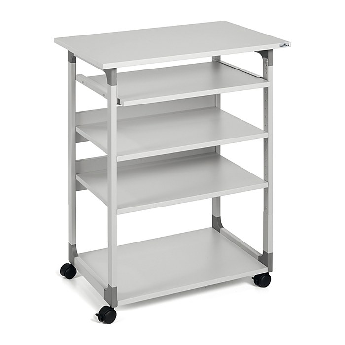 DURABLE PC-Tisch höhenverstellbar mit Rollen grau 75,0 x 53,4 x 95,0 - 115,0 cm