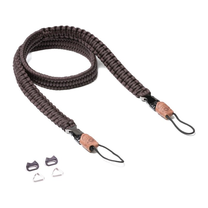 C-ROPE Kameragurt Traveler aus Paracord 100cm Dark Coffee retail