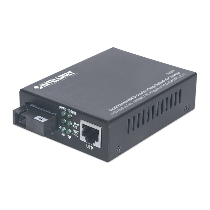 INTELLINET Medienkonverter Gigabit Singlemode 20km RX 1550