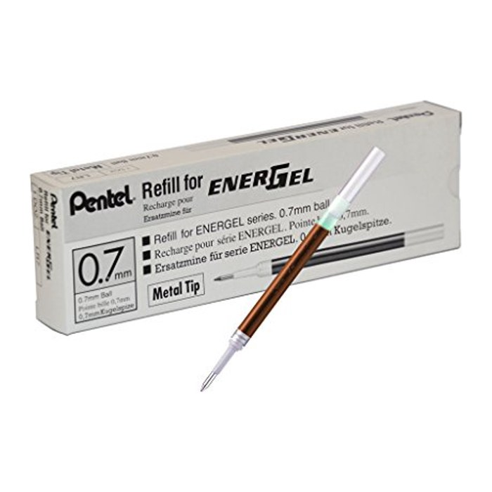 Pentel EnerGel LR7 Gelschreiberminen  braun 0,35 mm 12 St.