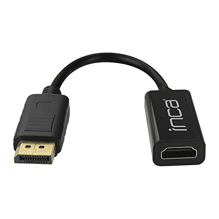 INCA Adapter DisplayPort->HDMI1.4 4K-UHD St/Bu 0.20m schwarz retail