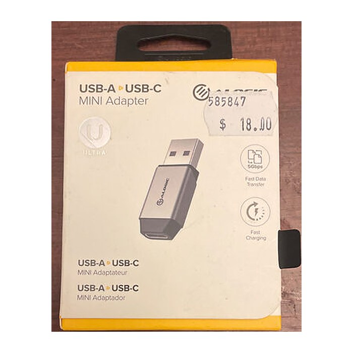 Alogic Adapter USB-A -> USB-C ultra Mini space grau