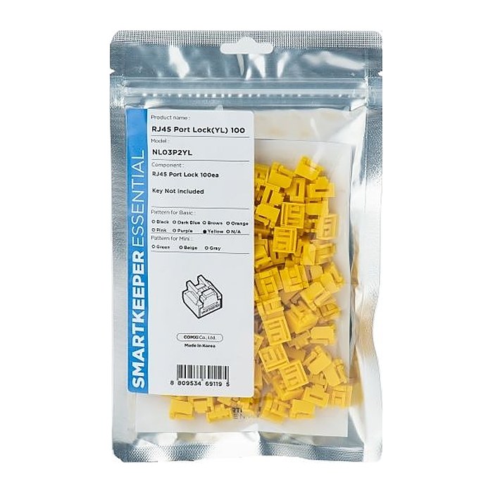 SmartKeeper Basic "RJ45 Port" Blocker gelb 100 Stk.
