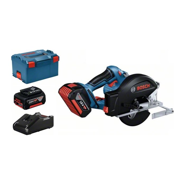 BOSCH Professional GKM 18V-50 Akku-Handkreissäge-Set 18,0 V, mit 2 Akkus