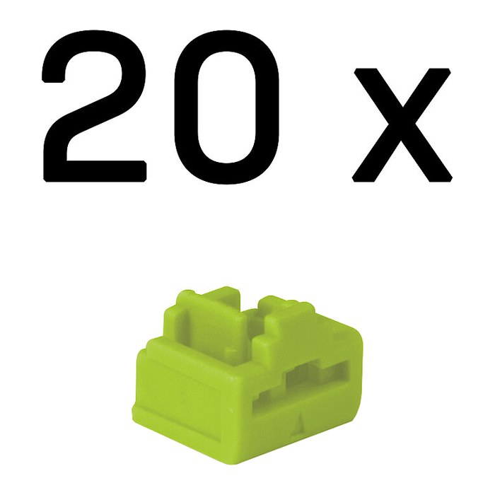 LINDY RJ45 Port Schlösser grün, 20 Stück