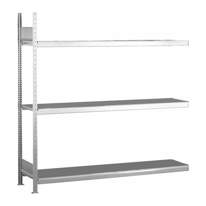 SCHULTE Anbau-Schwerlast-Weitspannregal WS 2000 15507 silber 150,0 x 80,0 x 200,0 cm