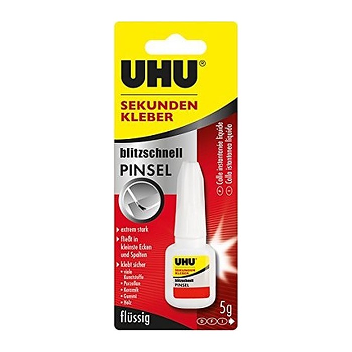 UHU blitzschnell PINSEL Sekundenkleber 5,0 g, 1 St.