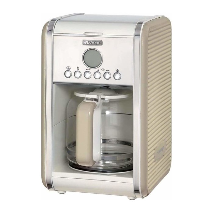 Ariete Vintage Kaffeemaschine creme, 12 Tassen