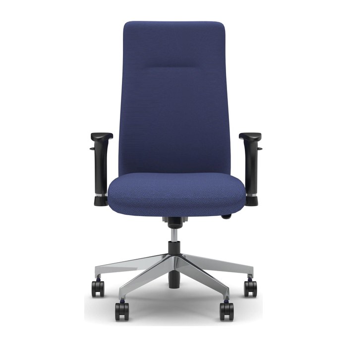 Nowy Styl Bürostuhl Nero Lux Stoff blau, Gestell alu