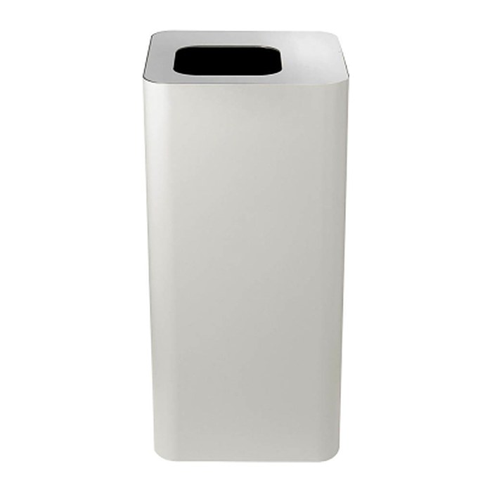 TKG Pure Mülleimer 100,0 l weiß, silber, 1 St.