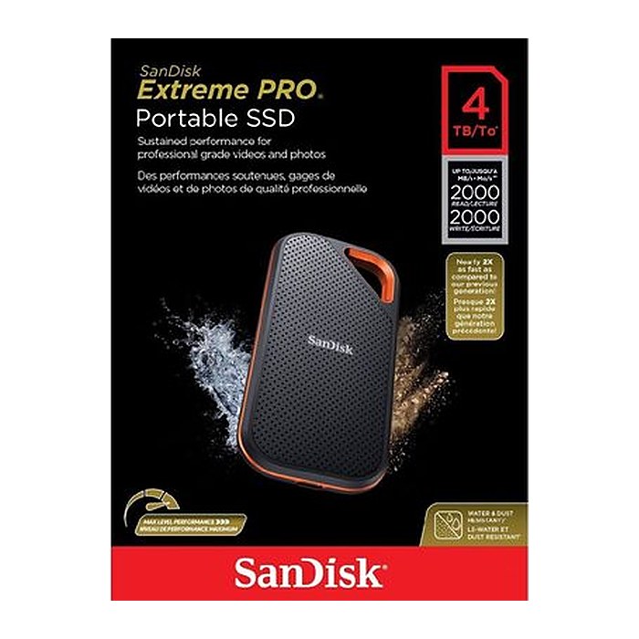SSD 4TB SanDisk Extreme PRO Portable V2 USB 3.2