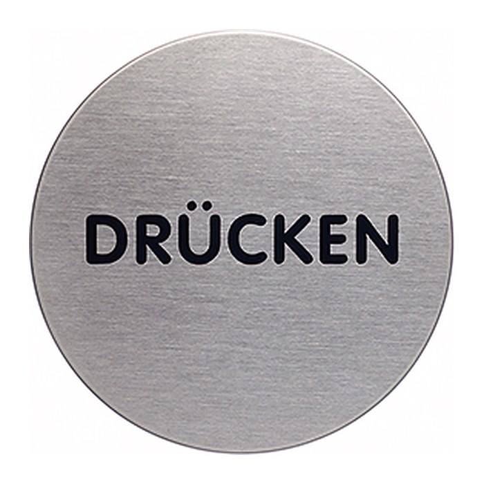 DURABLE Piktogramm "Drücken" rund 6,5 cm, 1 St.