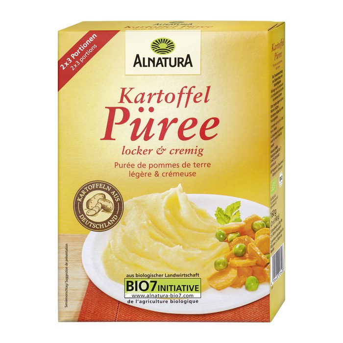 ALNATURA Bio Kartoffelpüree Fertiggericht 2x 3 Portionen, 1 St.