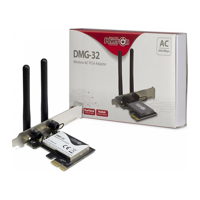 Inter-Tech Wi-Fi 5 PCIe Adapter DMG-32 2dBi Antenne 650Mbps retail