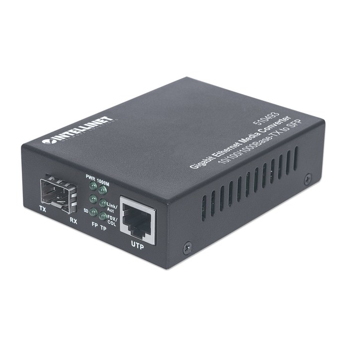 INTELLINET Medienkonverter Gigabit SFP 100m
