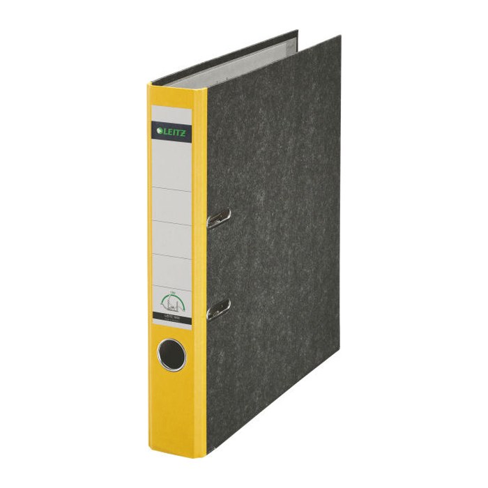 LEITZ 1050 Ordner gelb marmoriert Karton 5,2 cm DIN A4, 1 St.