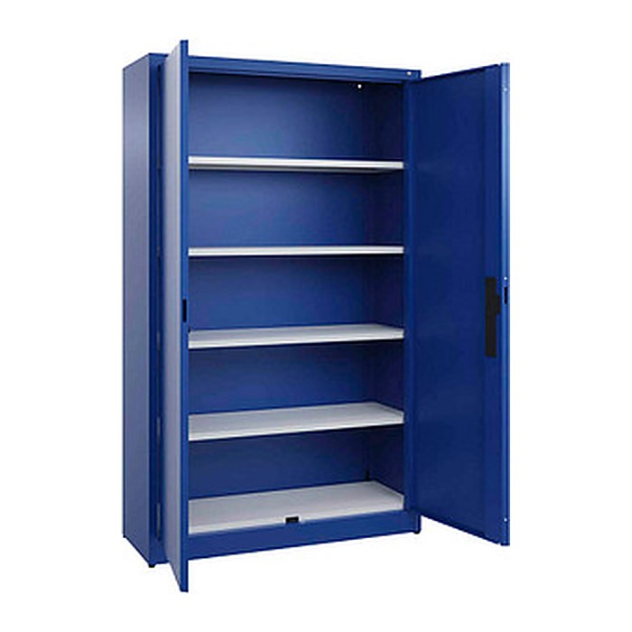 CP Stahlschrank C 2000 Acurado 094600-000 S10000 enzianblau 4 Fachböden 120,0 x 40,0 x 195,0 cm, aufgebaut, 1 St.