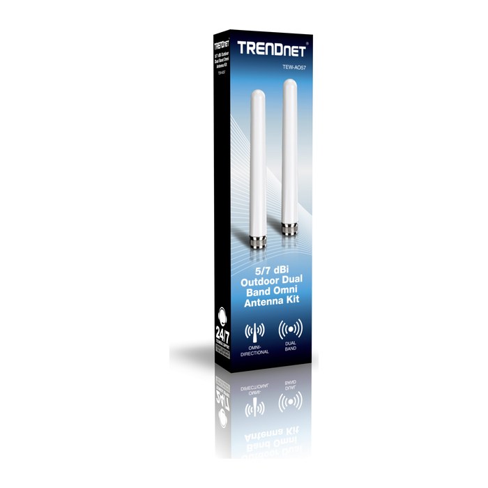 TRENDnet WL-Antenne 3/6/7dBi Außen-Triband-Omni Kit (2x)
