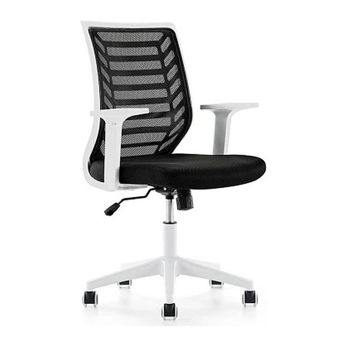 rocada Bürostuhl, R907002 Stoff schwarz, Gestell weiß