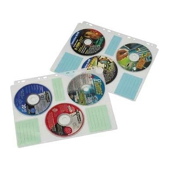 hama 6er CD-/DVD-Hüllen transparent, 10 St.