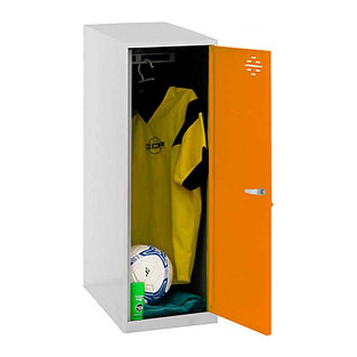 Simonrack Spind SIMONLOCKER DISM SINGLE grau, orange 8425437118005, 1 Schließfach 40,0 x 50,0 x 91,5 cm